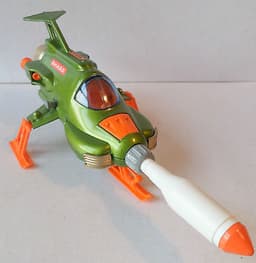 VINTAGE DINKY DIECAST No351 U.F.O INTERCEPTOR WITH ORIGINAL PACKAGING-VERY GOOD