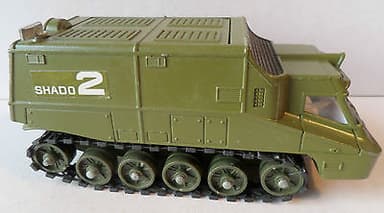 VINTAGE DINKY DIECAST No353 SHADO 2 MOBILE WITH ORIGINAL PACKAGING-VERY GOOD