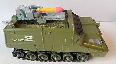 VINTAGE DINKY DIECAST No353 SHADO 2 MOBILE WITH ORIGINAL PACKAGING-VERY GOOD