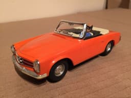 Vintage Exinmex Scalextric C33 Mercedes 250SL Orange / Naranja - Made In Mexico