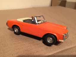Vintage Exinmex Scalextric C33 Mercedes 250SL Orange / Naranja - Made In Mexico