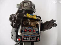 VINTAGE HORIKAWA ASTRONAUT TIN TOY SPACE ROBOT battery operated MADE IN JAPAN