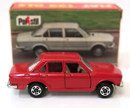 Vintage POLISTIL Fiat 132 GLS Diecast Red Car Model Italy RJ15 RJ  Politoys