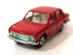 Vintage POLISTIL Fiat 132 GLS Diecast Red Car Model Italy RJ15 RJ  Politoys