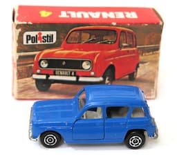 Vintage POLISTIL Renault 4 Diecast Car Model Italy RJ22 1970\'s Club 33 Politoys