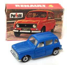 Vintage POLISTIL Renault 4 Diecast Car Model Italy RJ22 1970\'s Club 33 Politoys