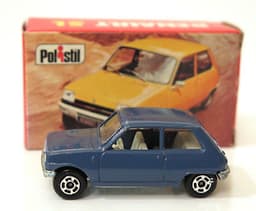 Vintage POLISTIL Renault 5L Die cast Car Model Italy RJ23 1970\'s Politoys