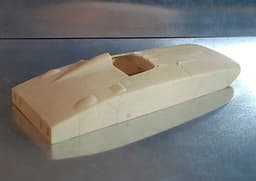 1:32 TOP SLOT CLASSIC CADILLAC TANK LE MONSTRE LE MANS 1950 RESINE BODY