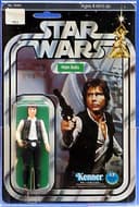 AFA 85 HAN SOLO STAR WARS 1978 12 C BACK KENNER TOY 1.00 NEW MISB RARE HTF RETRO