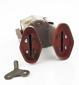 Atomic Robot Man. 1949. Japan. Rare Tin Vintage Toy Working Near mint Condition