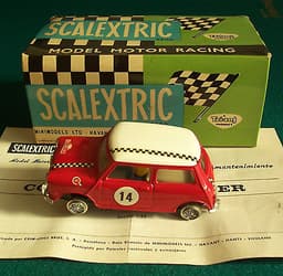 ¡¡¡BRAND NEW!!! SPANISH SCALEXTRIC EXIN "MINI - COOPER" RED (REF. C-45)