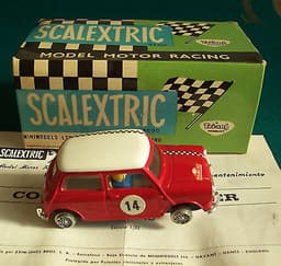 ¡¡¡BRAND NEW!!! SPANISH SCALEXTRIC EXIN "MINI - COOPER" RED (REF. C-45)