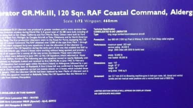 CORGI AVIATION A34005 WWII B24D LIBERATOR GR RAF COASTAL COMMAND ALDERGROVE 1:72