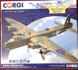 CORGI AVIATION ARCHIVE LIMITED EDITION SHORT STIRLING MK1, 1:72 DIE-CAST MODEL