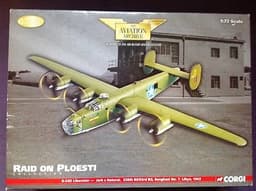 CORGI DIECAST AVIATION ARCHIVE B-24D LIBERATOR RAID ON PLOESTI
