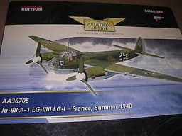 CORGI JUNKERS JU88 FRANCE 1940 AA36705 LUFTWAFFE DIECAST AIRCRAFT 1/72 SCALE