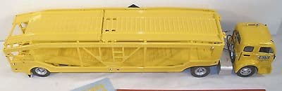 DANBURY MINT VINTAGE CAR SHOWS 1952 WHITE SEMI FOUR CAR CARRIER TRUCK SET BOXED