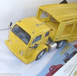 DANBURY MINT VINTAGE CAR SHOWS 1952 WHITE SEMI FOUR CAR CARRIER TRUCK SET BOXED