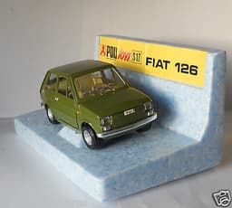 Fiat 126 Polistil Politoys Original 1/25 Diecast Model With Original Box