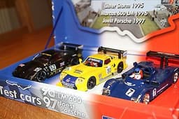 Fly LeMans Test Cars (Slot Cars) Lister, Marcos, Joest Porsche