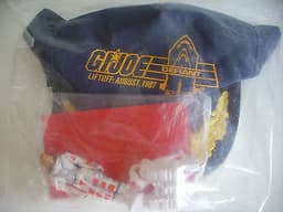 GI JOE 1987 Payload & Defiant Cap in original bag. Hasbro Marketing Promo