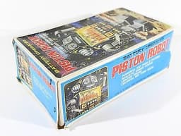 HORIKAWA/S.J.M. "PISTON ROBOT" BATTERY OPERATED VTG TIN JAPAN MIB,YONEZAWA,ALPS