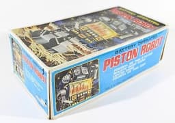 HORIKAWA/S.J.M. "PISTON ROBOT" BATTERY OPERATED VTG TIN JAPAN MIB,YONEZAWA,ALPS