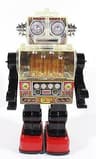 HORIKAWA/S.J.M. "PISTON ROBOT" BATTERY OPERATED VTG TIN JAPAN MIB,YONEZAWA,ALPS