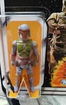 KENNER 1979 VINTAGE BOBA FETT ACTION FIGURE ON STAR WARS NEW HOPE 21 BACK