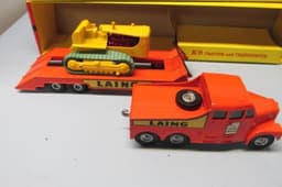 Matchbox King Size K-8A Prime Mover & Tractor Orange / K-3 with Hard Treads