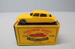 Matchbox Reg Whls 66A Citroen DS 19 Yellow / RARE SILVER WHEELS
