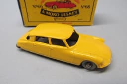 Matchbox Reg Whls 66A Citroen DS 19 Yellow / RARE SILVER WHEELS