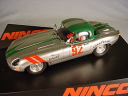 Ninco E Type Jaguar #92 Silver 1962 50611 MB 1/32 slot car