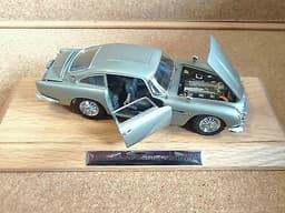 PAB/007 ~ JAMES BOND ~ SILVER ASTON MARTIN DB5 diecast 7" Danbury Mint 1:24