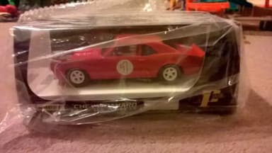 PIONEER SLOT CAR J-CODE 1967 CHEVY CAMARO SIGNAL RED TOOL TEST ASSEMBLY. 1 of 10