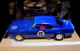 PIONEER SLOT CAR J-CODE SPECIAL 1967 CHEVY CAMARO REFLEX BLUE TOOL TEST ASSEMBLY