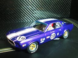 PIONEER SLOT CAR NEW UNBOXED 1968 MUSTANG NOTCHBACK \'JIM WEST\' PAINT DEFECT