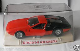 Politoys M Mangusta Ghia 5000 De Tomaso Original 1/25 Diecast Model Mint In Box