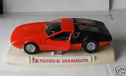 Politoys M Mangusta Ghia 5000 De Tomaso Original 1/25 Diecast Model Mint In Box