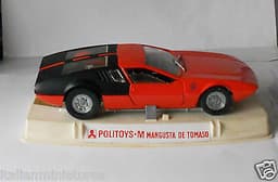 Politoys M Mangusta Ghia 5000 De Tomaso Original 1/25 Diecast Model Mint In Box