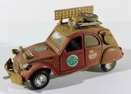 POLITOYS/POLISTIL CITROEN 2CV "RAID AFRIQUE 1973" 1/25 SCALE VTG DIECAST MODEL