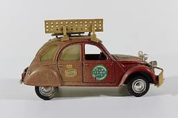 POLITOYS/POLISTIL CITROEN 2CV "RAID AFRIQUE 1973" 1/25 SCALE VTG DIECAST MODEL