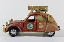 POLITOYS/POLISTIL CITROEN 2CV "RAID AFRIQUE 1973" 1/25 SCALE VTG DIECAST MODEL