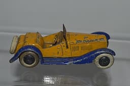 Pre war Dinky no 24h Sports Tourer with criss cross chassis (British Salmson)