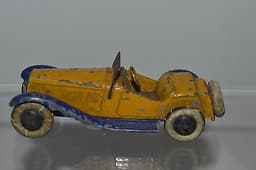 Pre war Dinky no 24h Sports Tourer with criss cross chassis (British Salmson)