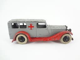 PRE-WAR DINKY TOYS N°24A AMBULANCE GREY / RED 1938 RARE AO