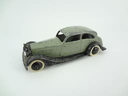 PRE-WAR DINKY TOYS N°30B ROLLS ROYCE COUPE PALE GREENISH GREY/BLACK 1935 RARE AO