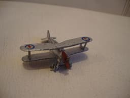 Rare Pre-War Dinky Gloster Gladiator Bi-Plane 60P VGC