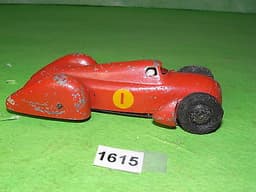 Rare pre war Dinky toys diecast auto union no23D complete with loose base 1615