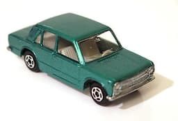 Rare Vintage POLISTIL Fiat 124 Diecast Car Model Italy RJ14 1970\'s Politoys